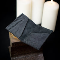 W03 vertical 3-pocket lined card holder in black reverse culatta