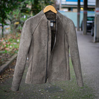 J05 raglan jacket in olive nubuck kudu leather