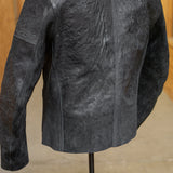 J13 unlined jacket in black reverse horse culatta (size 52)