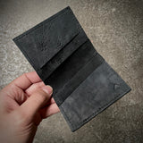 W02 horizontal 4-pocket lined card holder in reverse culatta leather