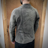 J05 raglan jacket in grey reverse horse culatta