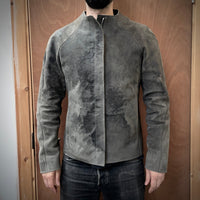 J05 raglan jacket in grey reverse horse culatta